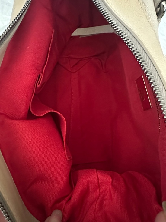 Christian Louboutin Morrigan Medium Capra Stone Leather Shoulder Bag NWT & COA - Picture 8 of 16